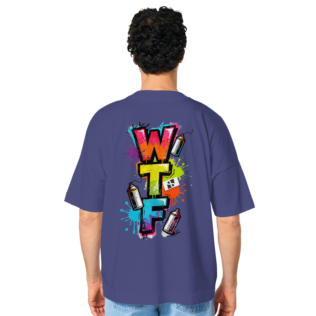 WTF - "Wear The Fair" Print mit besticktem Emblem - Organic Oversize Shirt