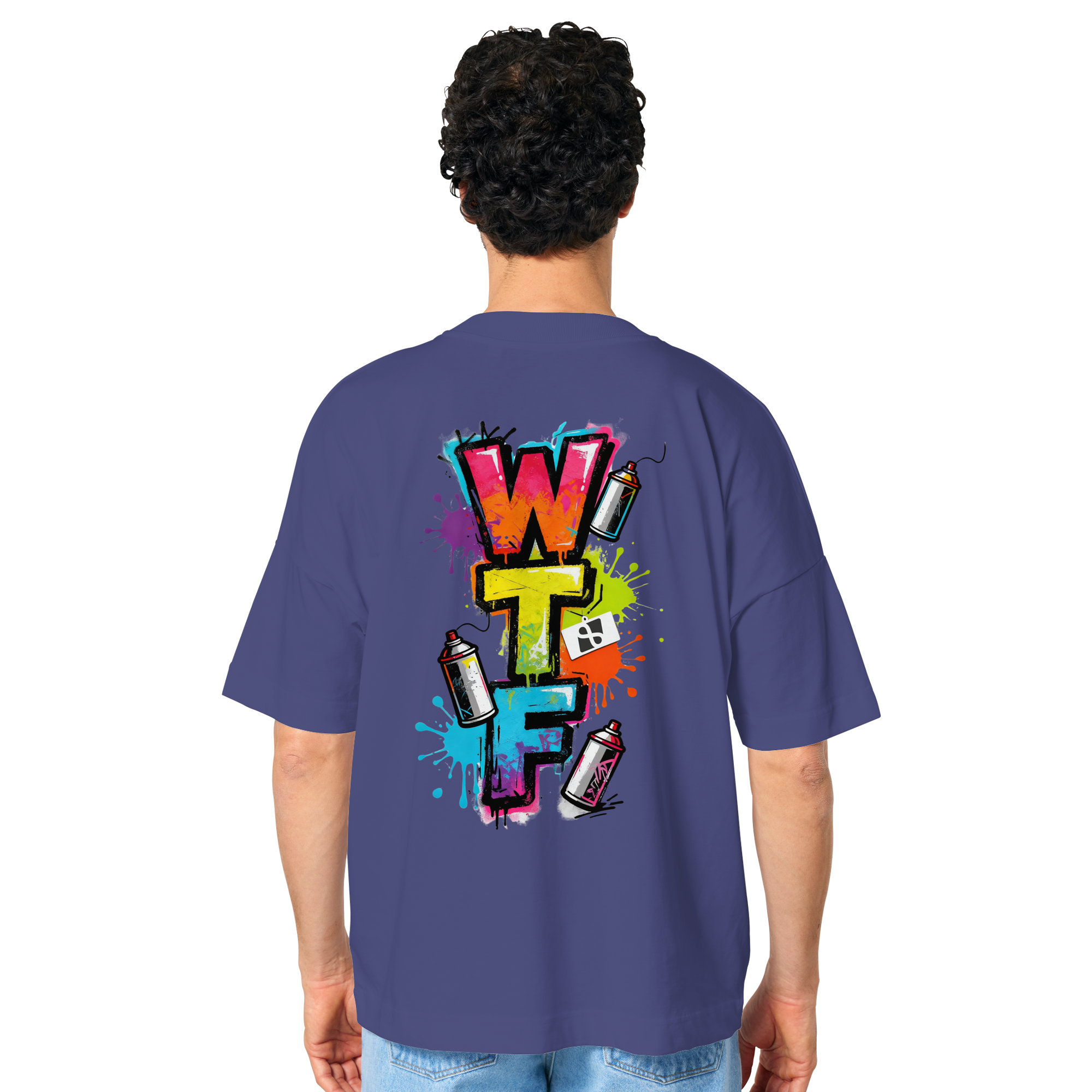 WTF - "Wear The Fair" Print mit besticktem Emblem - Organic Oversize Shirt
