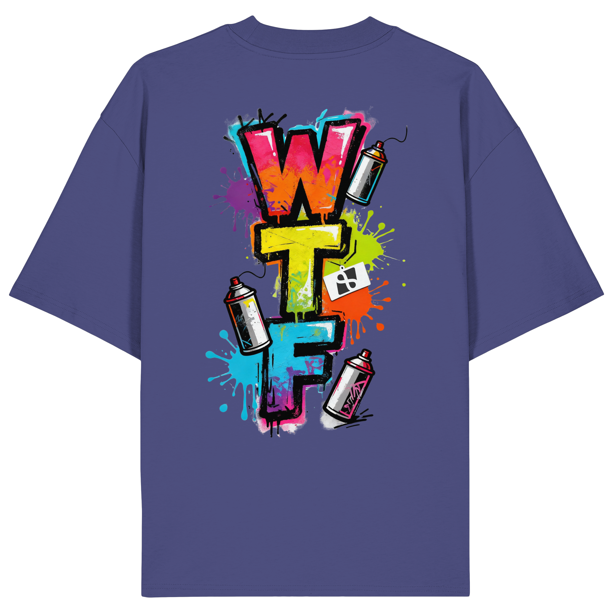 WTF - "Wear The Fair" Print mit besticktem Emblem - Organic Oversize Shirt