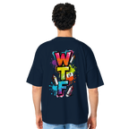 WTF - "Wear The Fair" Print mit besticktem Emblem - Organic Oversize Shirt