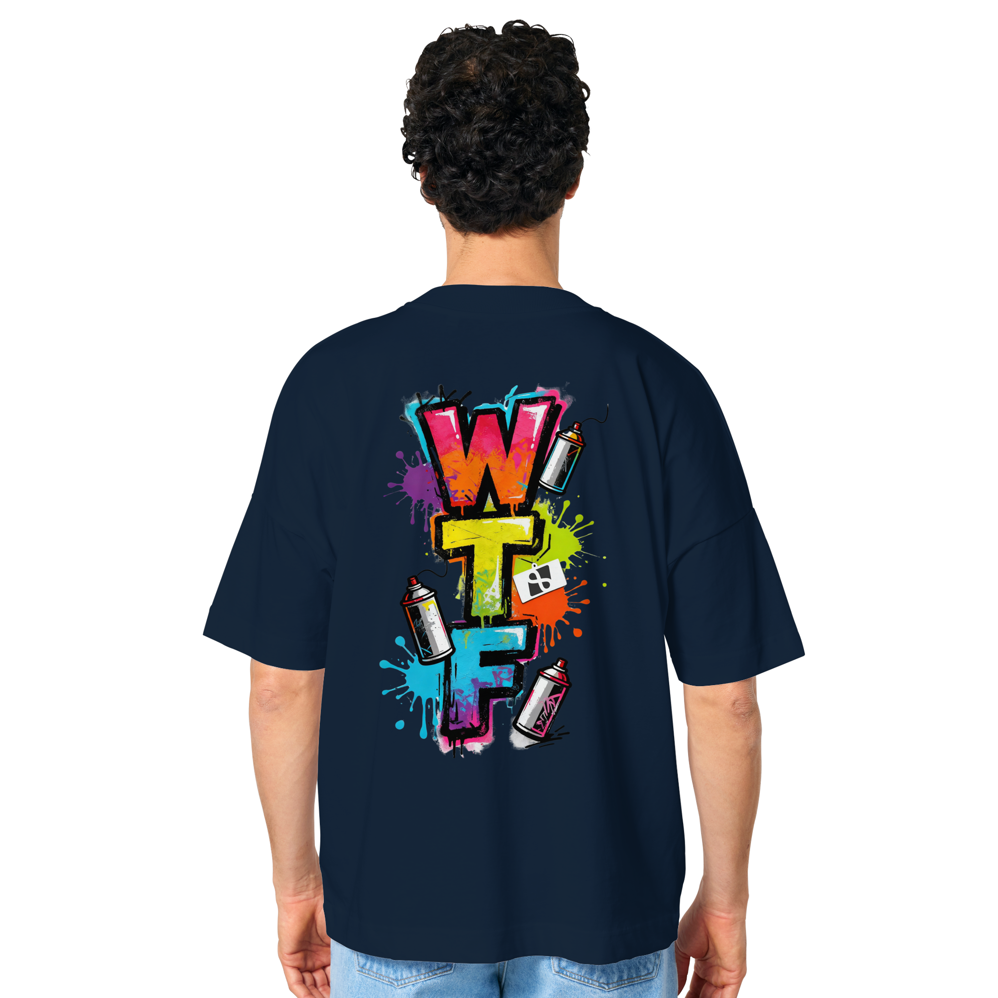 WTF - "Wear The Fair" Print mit besticktem Emblem - Organic Oversize Shirt