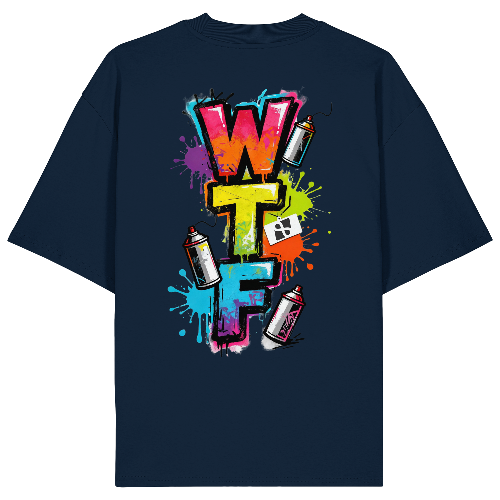 WTF - "Wear The Fair" Print mit besticktem Emblem - Organic Oversize Shirt