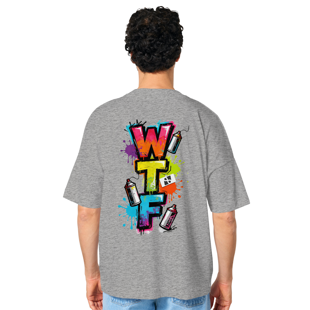 WTF - "Wear The Fair" Print mit besticktem Emblem - Organic Oversize Shirt
