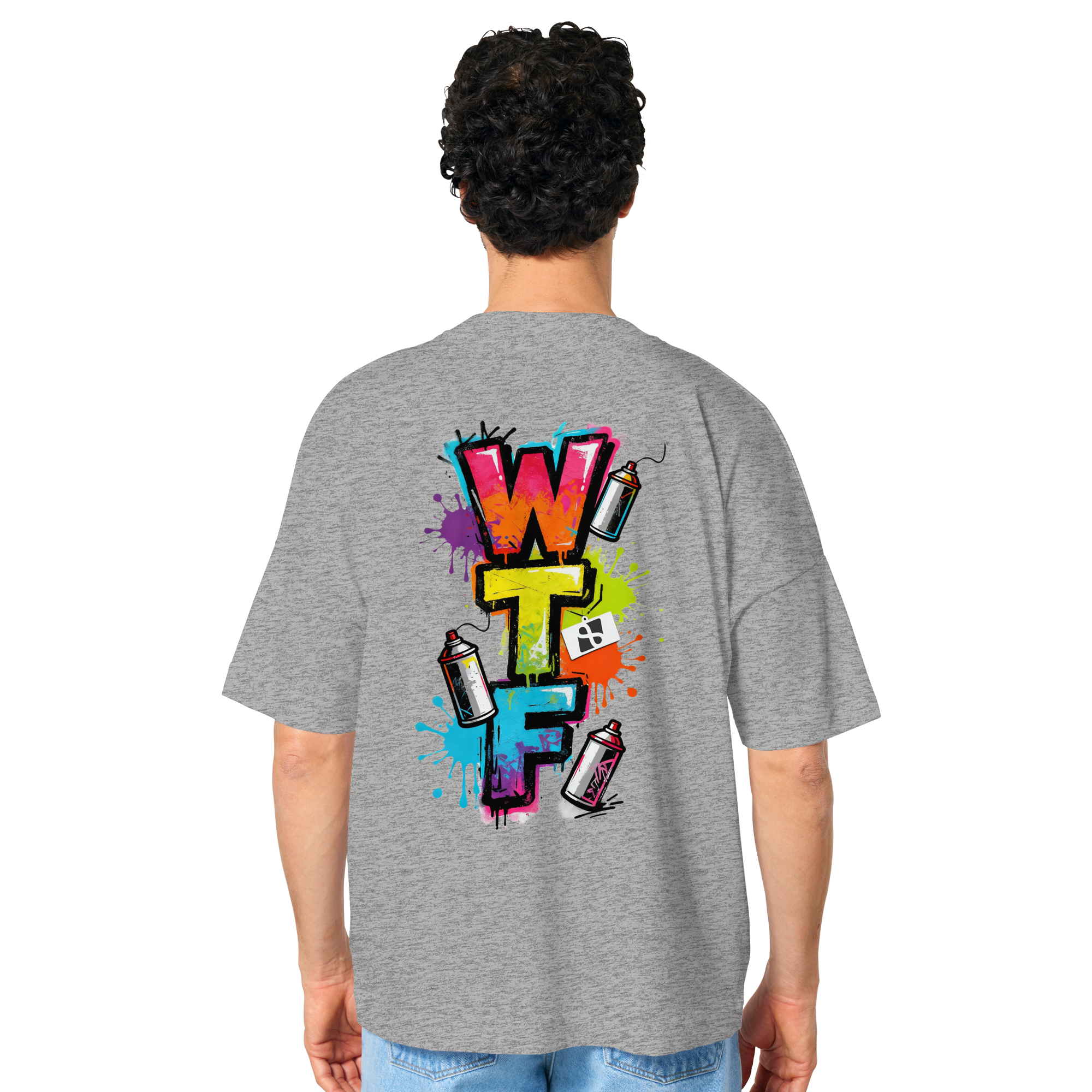 WTF - "Wear The Fair" Print mit besticktem Emblem - Organic Oversize Shirt