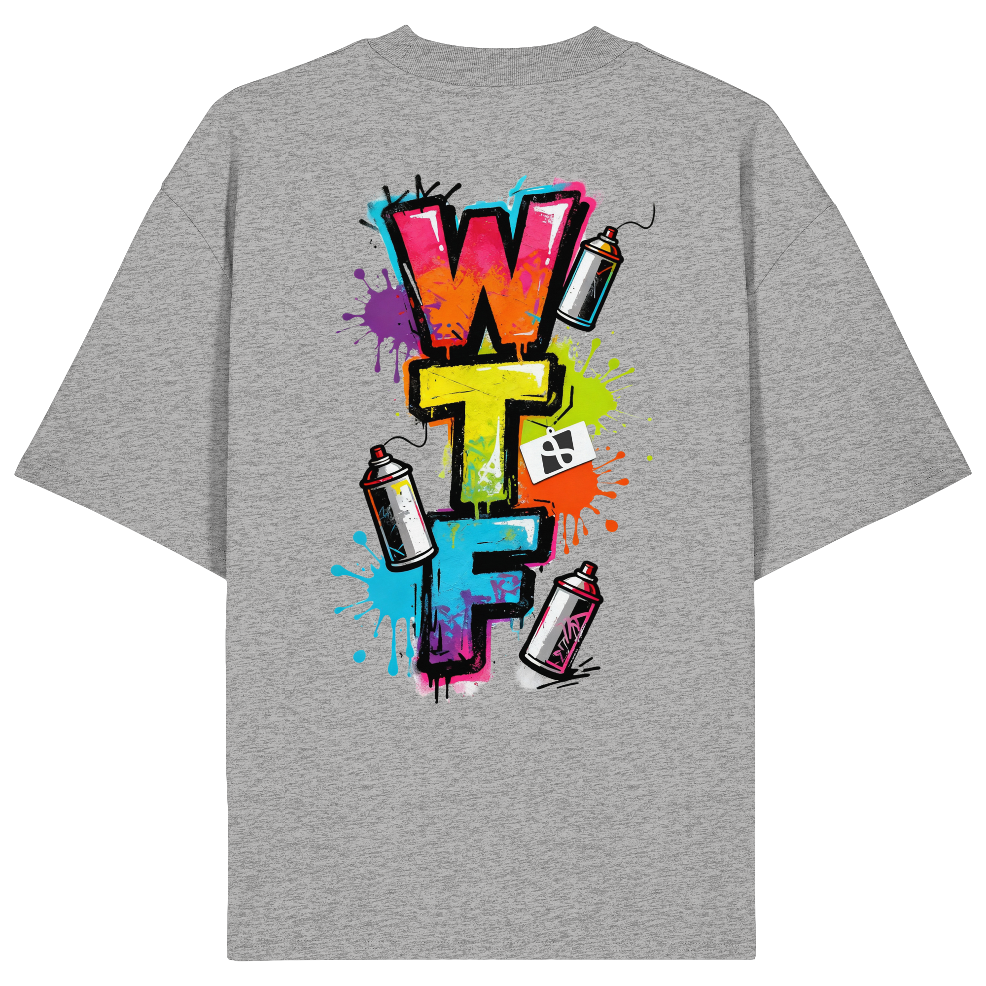 WTF - "Wear The Fair" Print mit besticktem Emblem - Organic Oversize Shirt