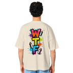 WTF - "Wear The Fair" Print mit besticktem Emblem - Organic Oversize Shirt
