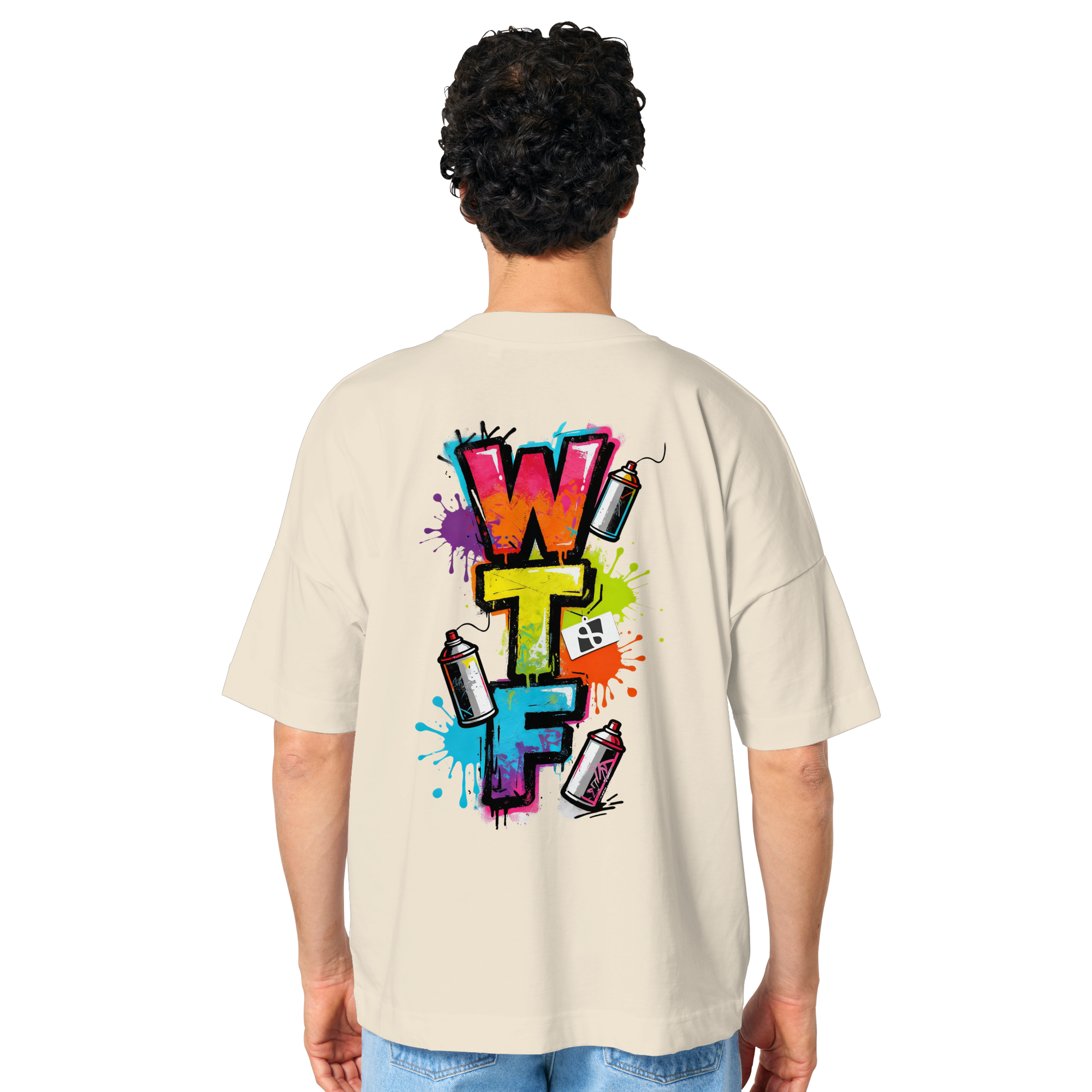 WTF - "Wear The Fair" Print mit besticktem Emblem - Organic Oversize Shirt
