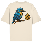Tannenhäher mit Zirbelnuss + Emblem Stick Oversize Shirt