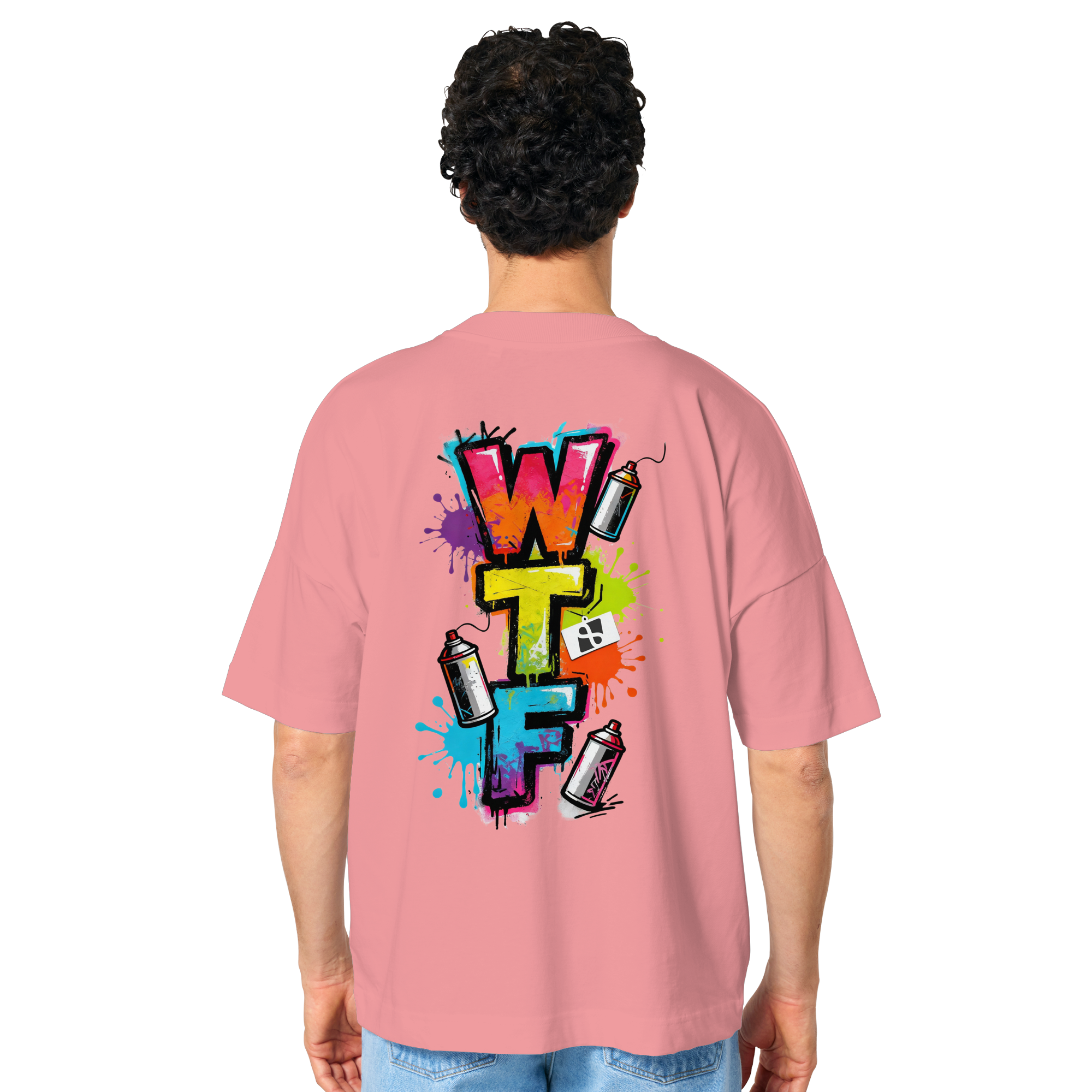 WTF - "Wear The Fair" Print mit besticktem Emblem - Organic Oversize Shirt