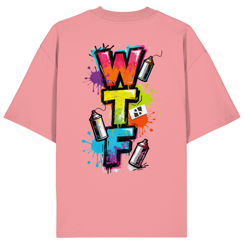 WTF - "Wear The Fair" Print mit besticktem Emblem - Organic Oversize Shirt