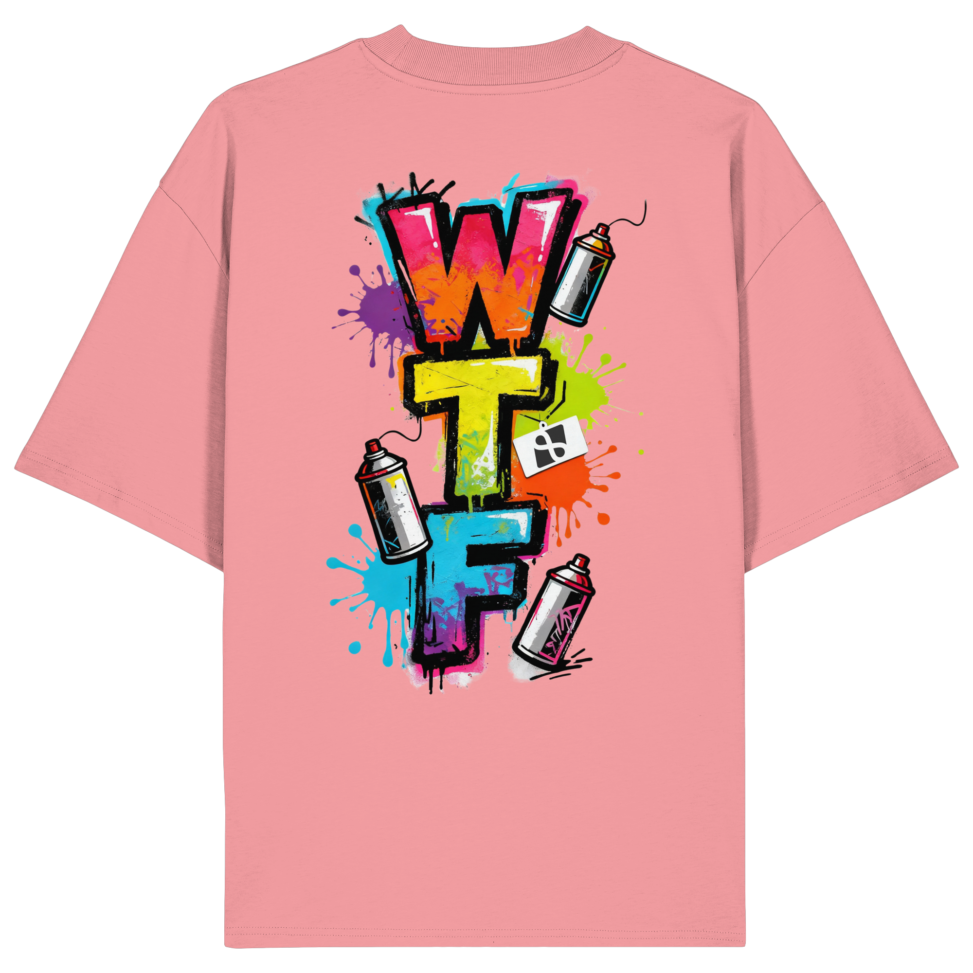 WTF - "Wear The Fair" Print mit besticktem Emblem - Organic Oversize Shirt