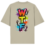 WTF - "Wear The Fair" Print mit besticktem Emblem - Organic Oversize Shirt