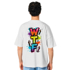 WTF - "Wear The Fair" Print mit besticktem Emblem - Organic Oversize Shirt