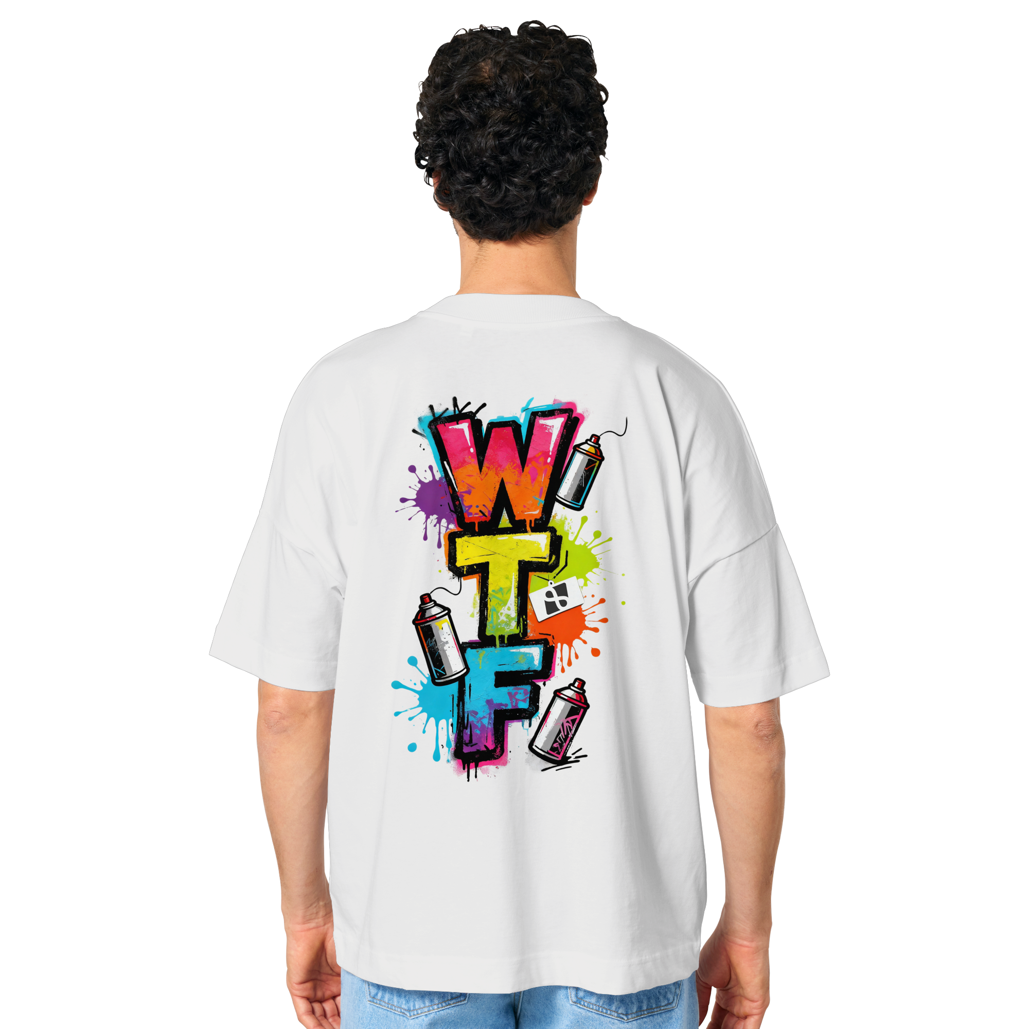 WTF - "Wear The Fair" Print mit besticktem Emblem - Organic Oversize Shirt