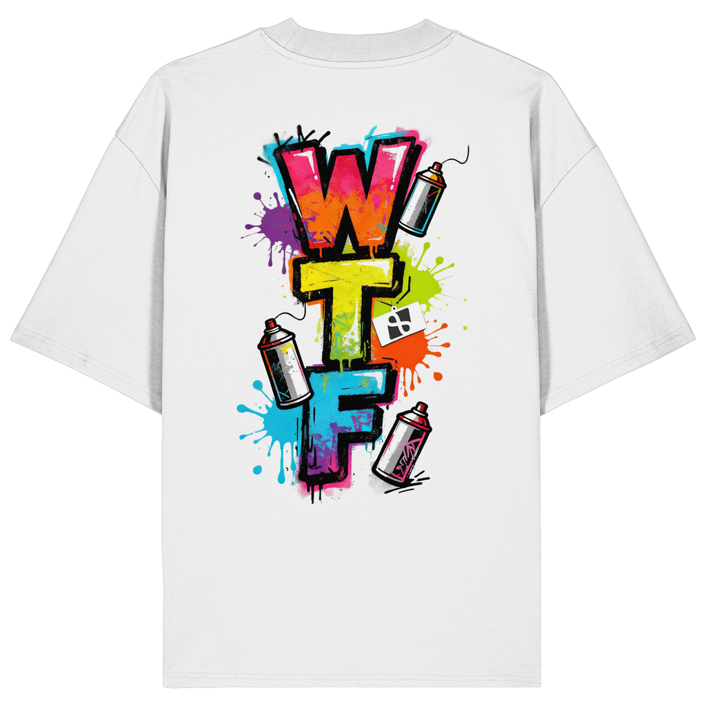 WTF - "Wear The Fair" Print mit besticktem Emblem - Organic Oversize Shirt