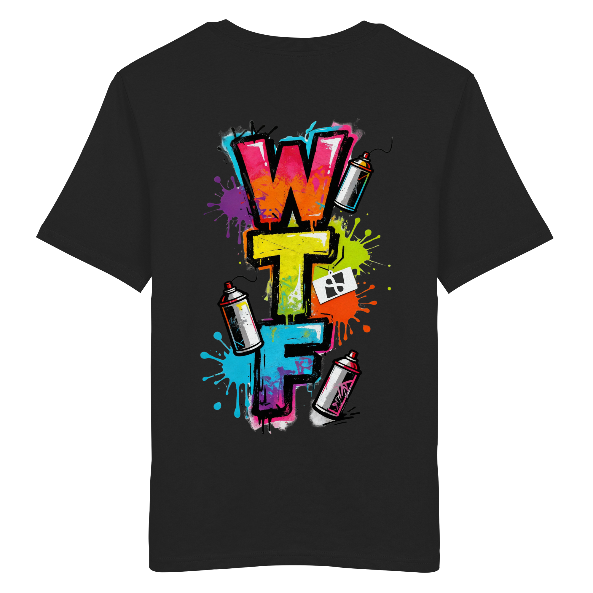 WTF - "Wear The Fair" Print mit besticktem Emblem - Organic Shirt