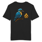 Tannenhäher mit Zirbelnuss + Emblem Stick - Organic Shirt