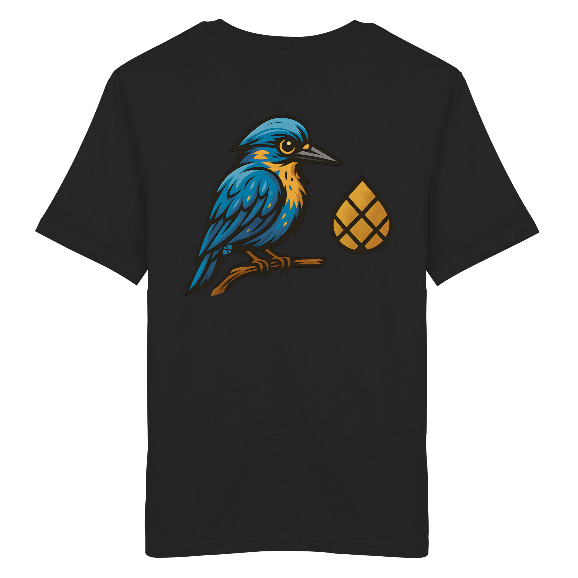 Tannenhäher mit Zirbelnuss + Emblem Stick - Organic Shirt