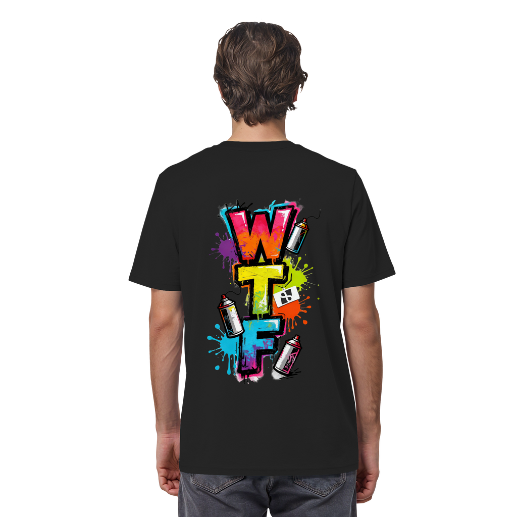 WTF - "Wear The Fair" Print mit besticktem Emblem - Organic Shirt