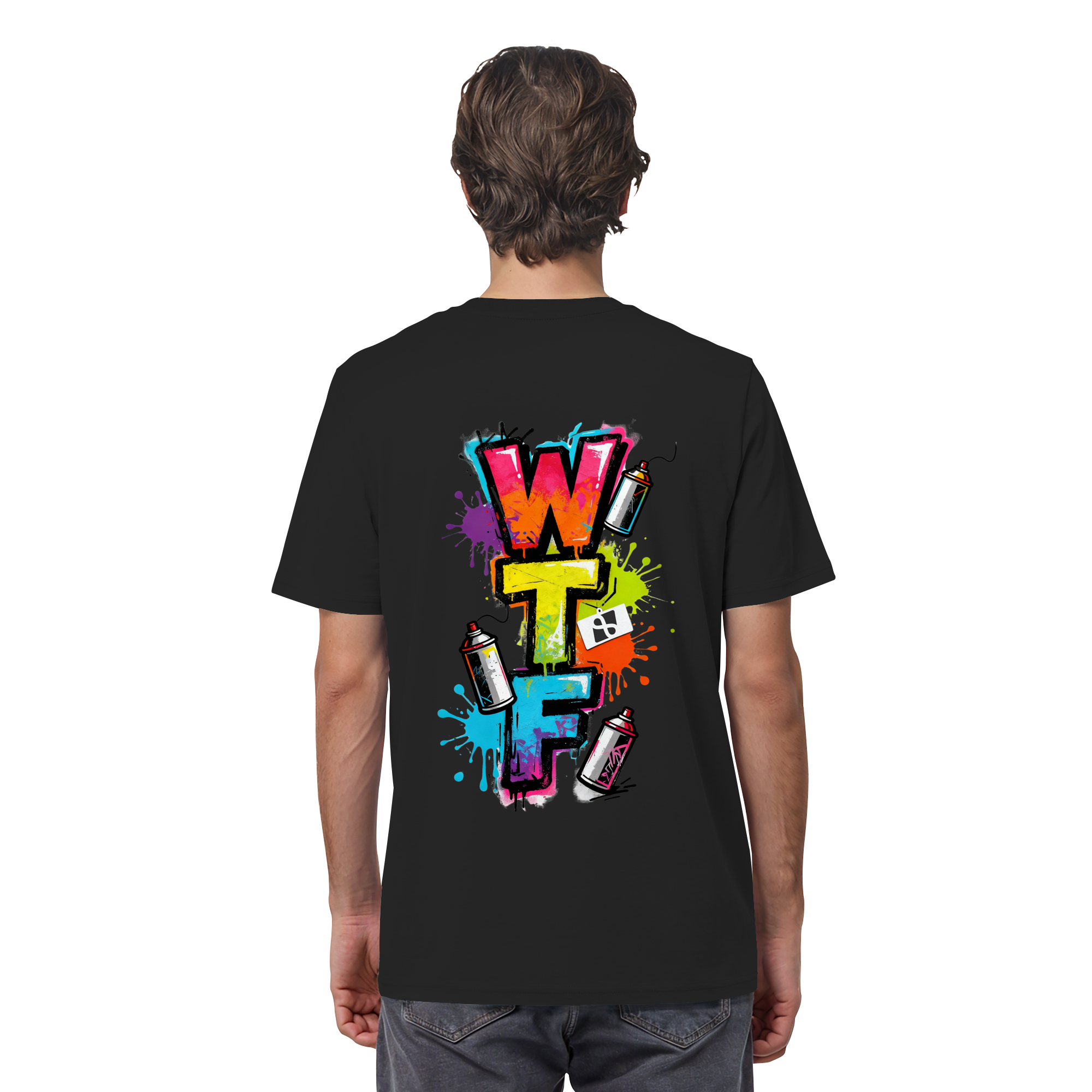 WTF - "Wear The Fair" Print mit besticktem Emblem - Organic Shirt