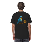 Tannenhäher mit Zirbelnuss + Emblem Stick - Organic Shirt