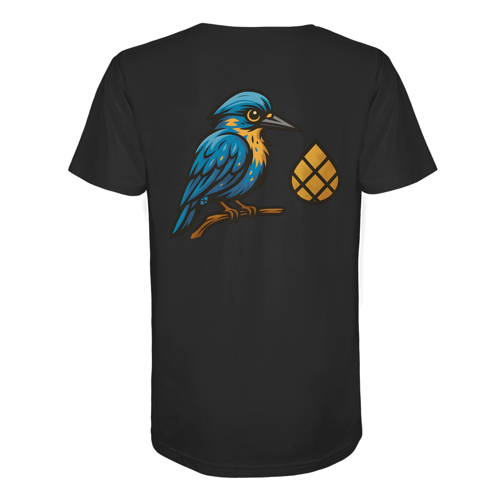Tannenhäher mit Zirbelnuss + Emblem Stick - Organic Shirt