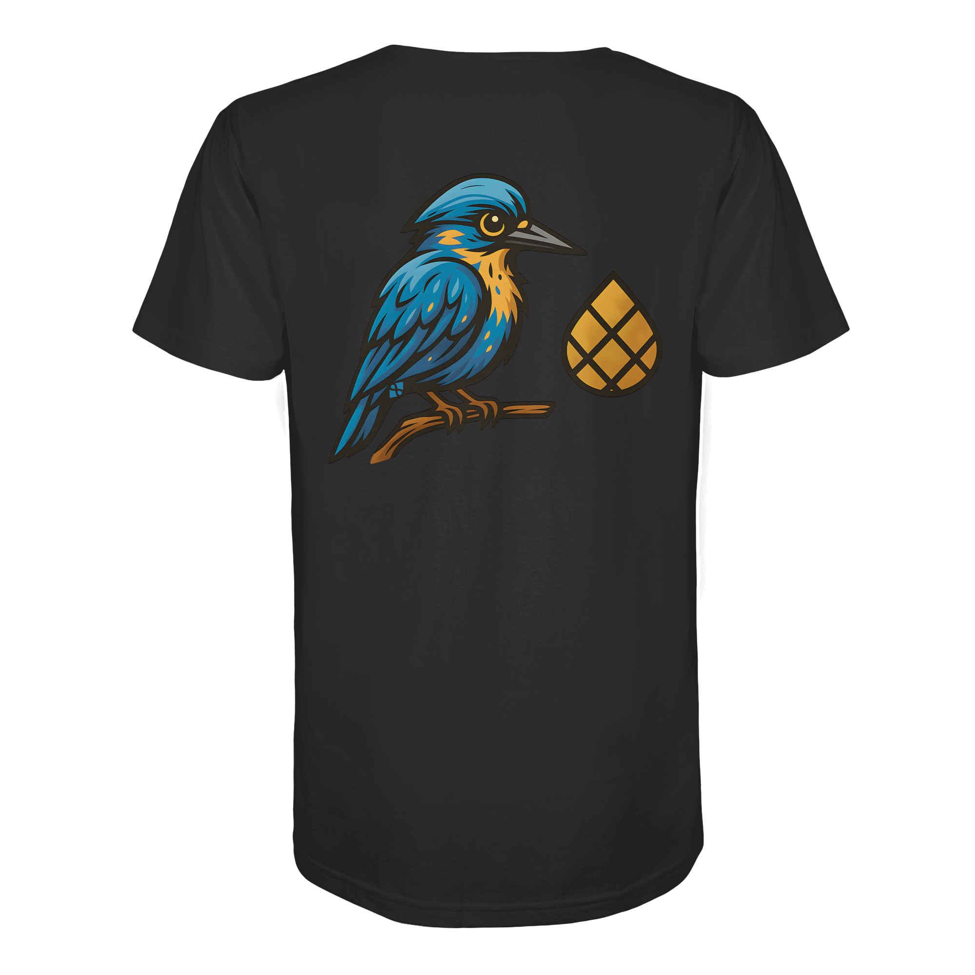 Tannenhäher mit Zirbelnuss + Emblem Stick - Organic Shirt