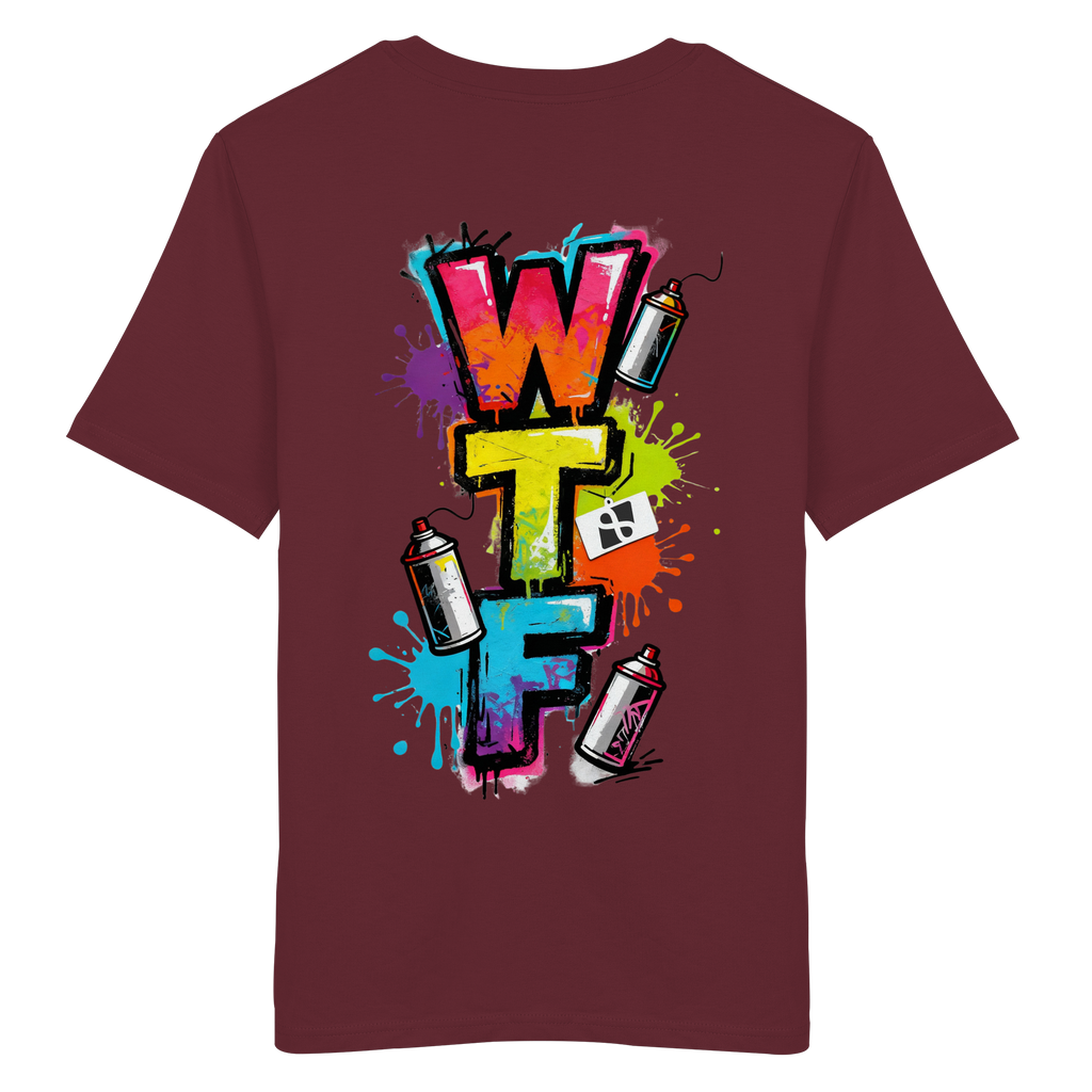 WTF - "Wear The Fair" Print mit besticktem Emblem - Organic Shirt