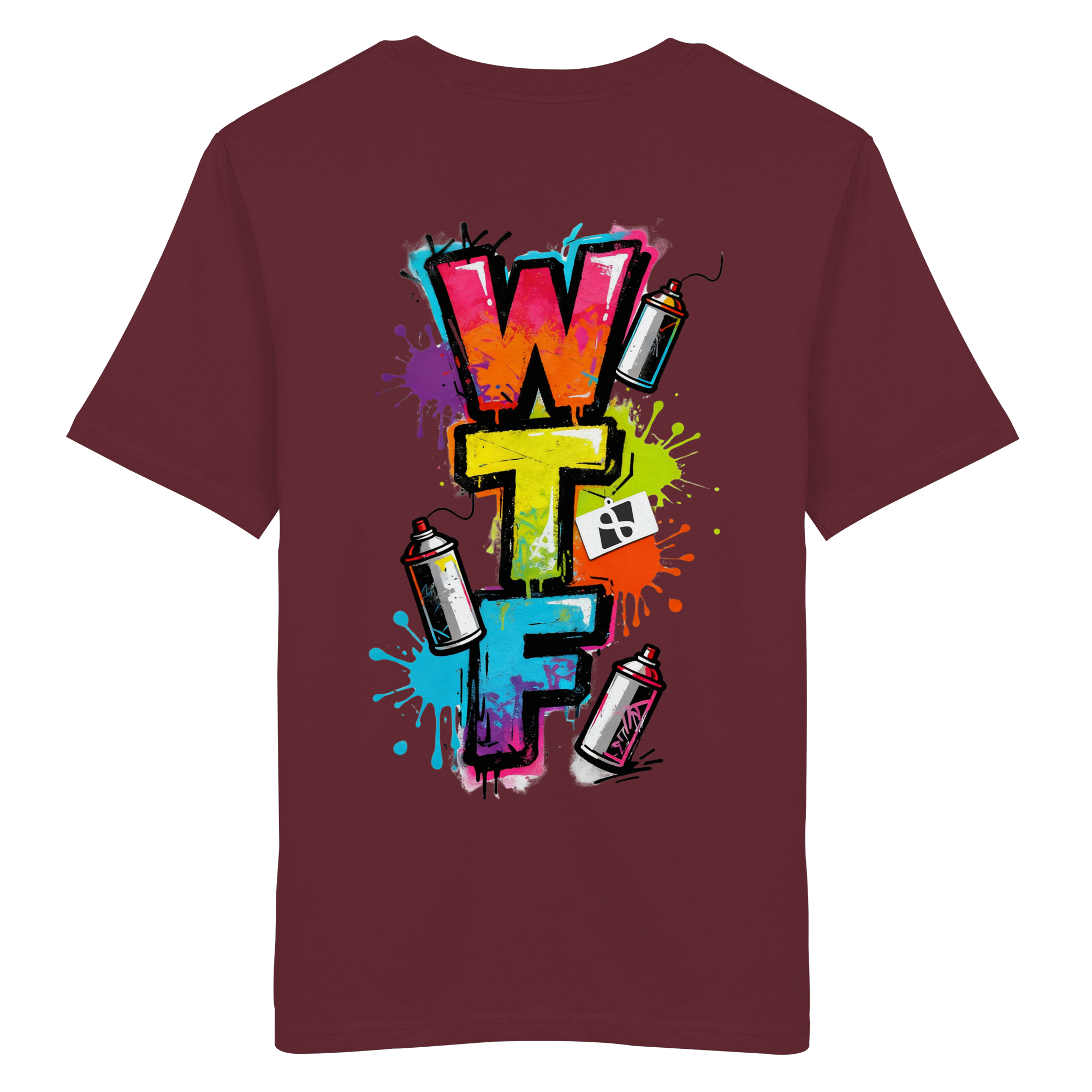 WTF - "Wear The Fair" Print mit besticktem Emblem - Organic Shirt