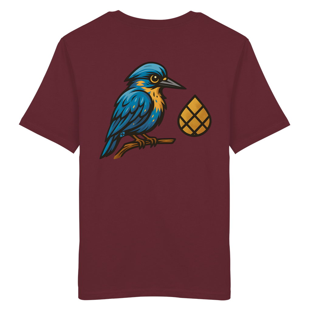 Tannenhäher mit Zirbelnuss + Emblem Stick - Organic Shirt