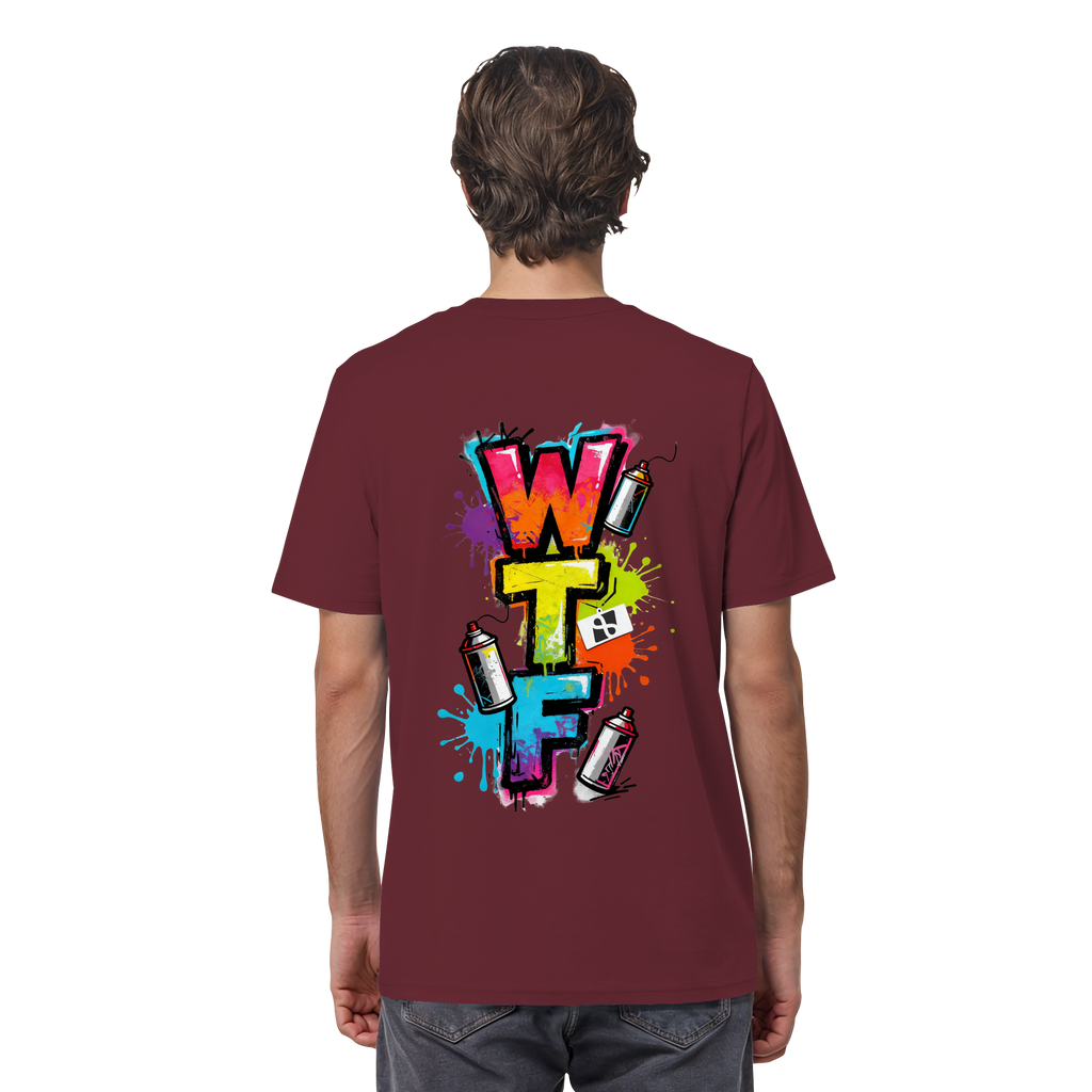 WTF - "Wear The Fair" Print mit besticktem Emblem - Organic Shirt