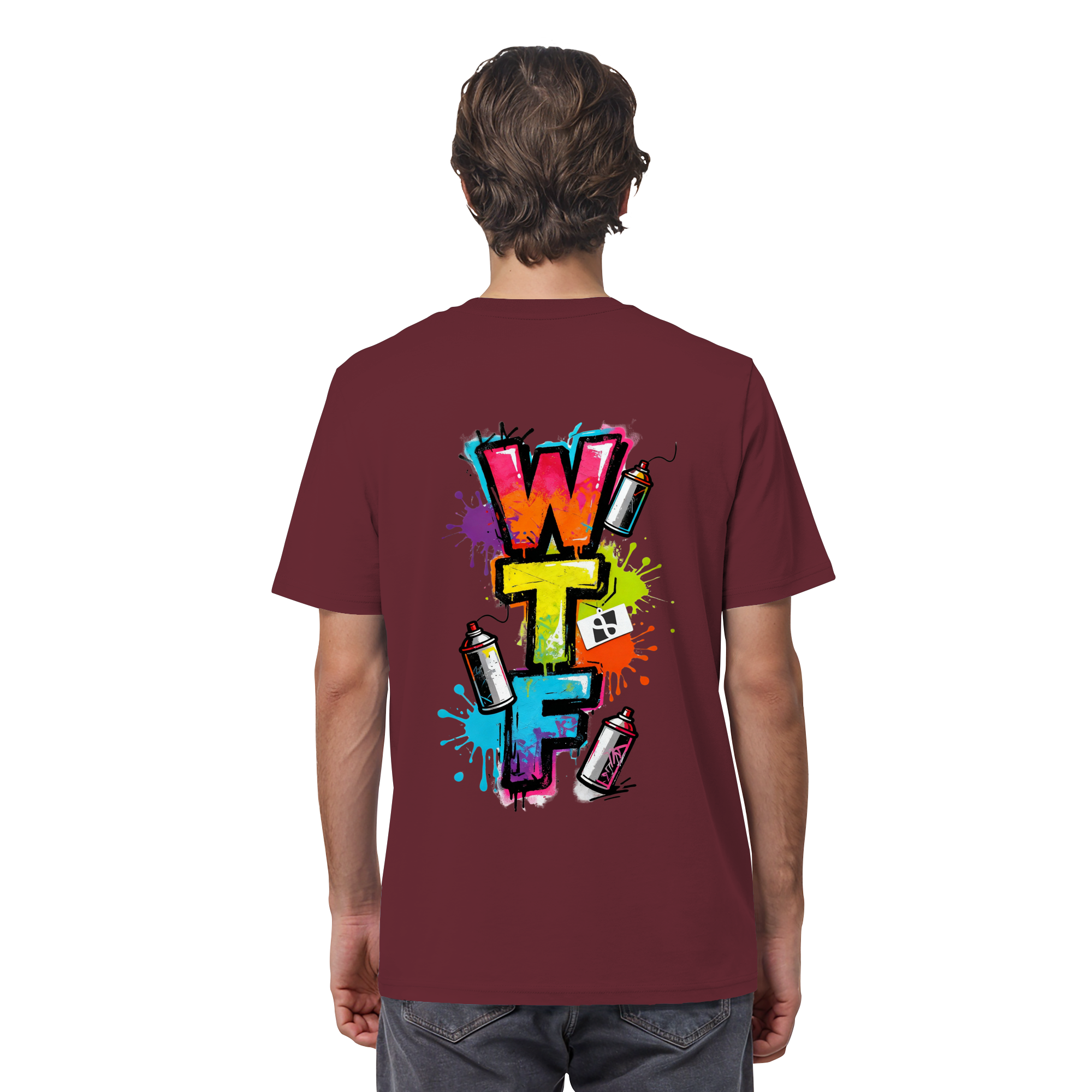 WTF - "Wear The Fair" Print mit besticktem Emblem - Organic Shirt