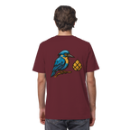 Tannenhäher mit Zirbelnuss + Emblem Stick - Organic Shirt