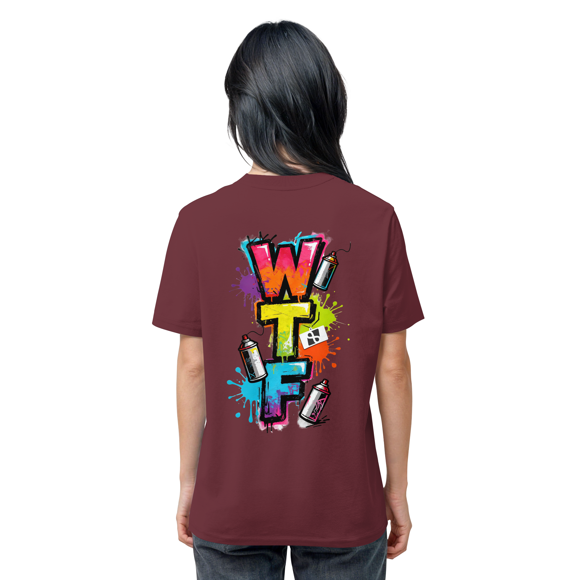 WTF - "Wear The Fair" Print mit besticktem Emblem - Organic Shirt