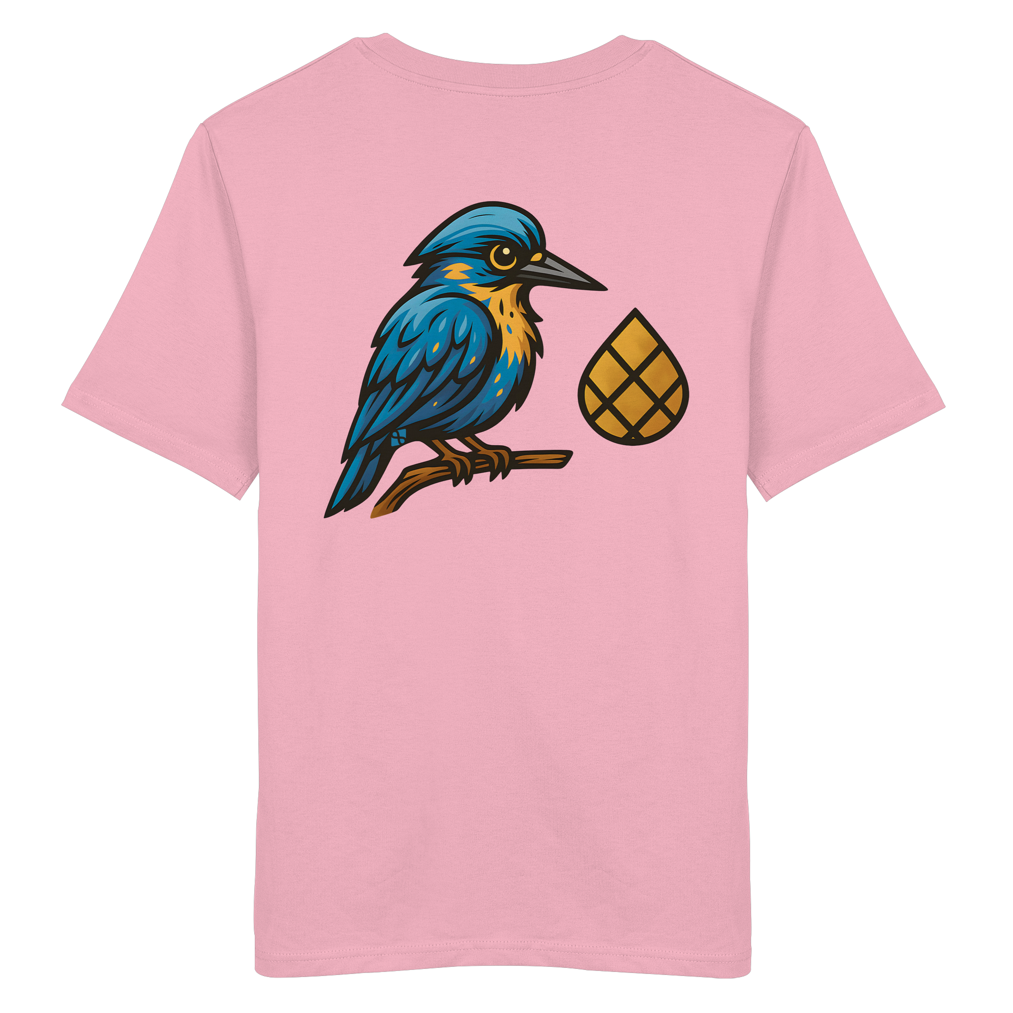 Tannenhäher mit Zirbelnuss + Emblem Stick - Organic Shirt