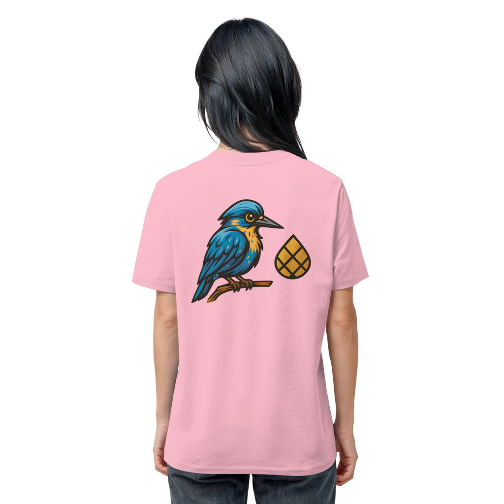 Tannenhäher mit Zirbelnuss + Emblem Stick - Organic Shirt