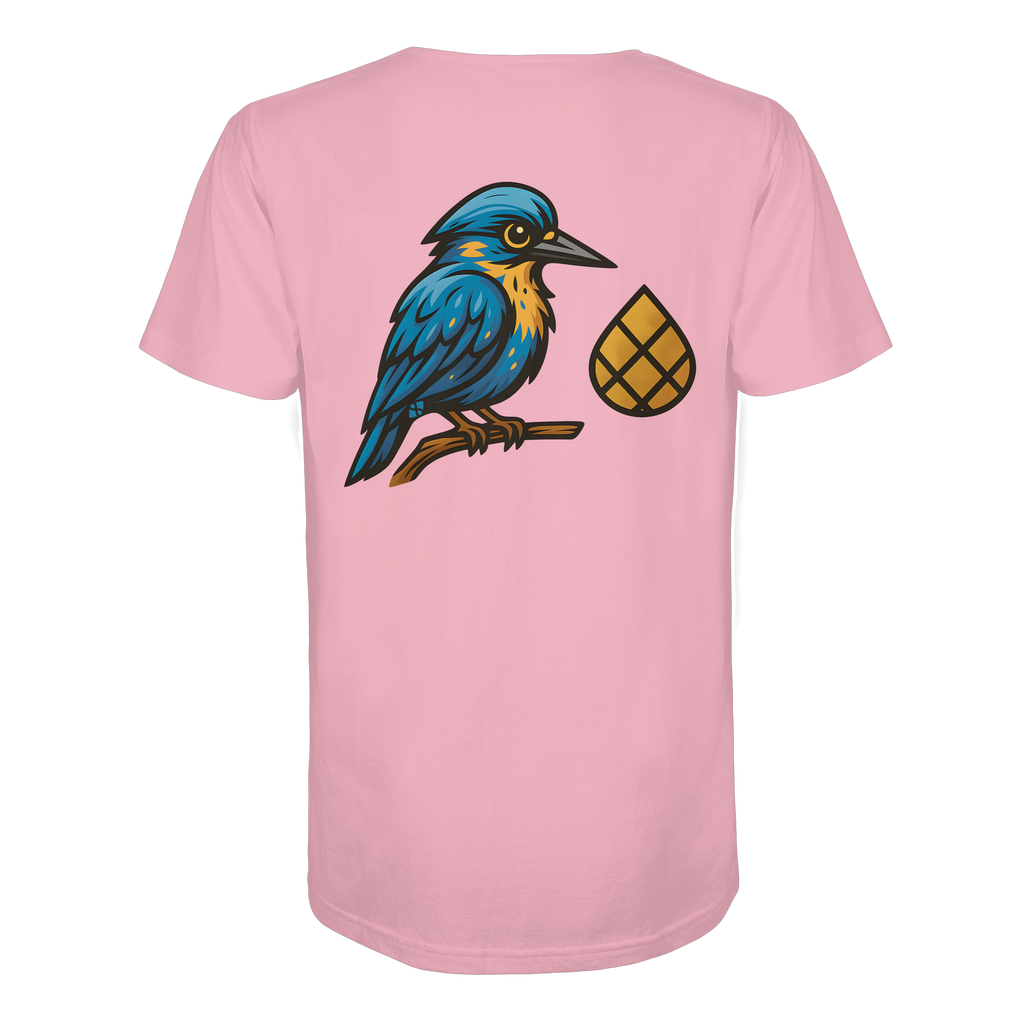 Tannenhäher mit Zirbelnuss + Emblem Stick - Organic Shirt