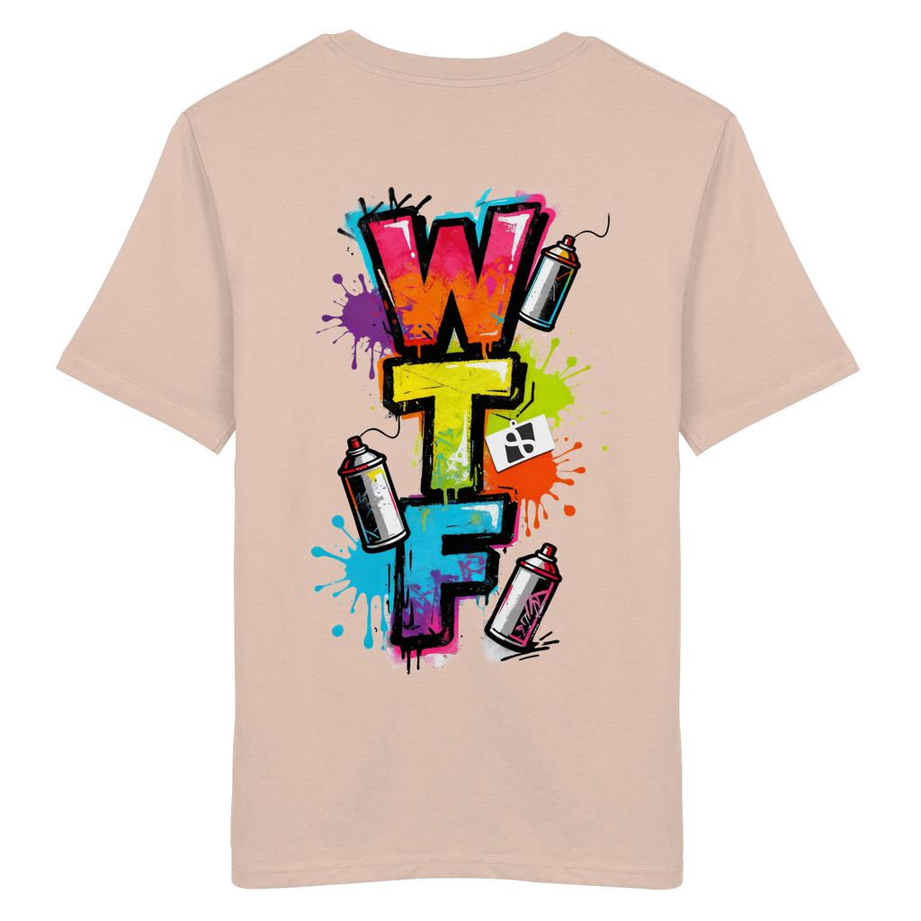 WTF - "Wear The Fair" Print mit besticktem Emblem - Organic Shirt