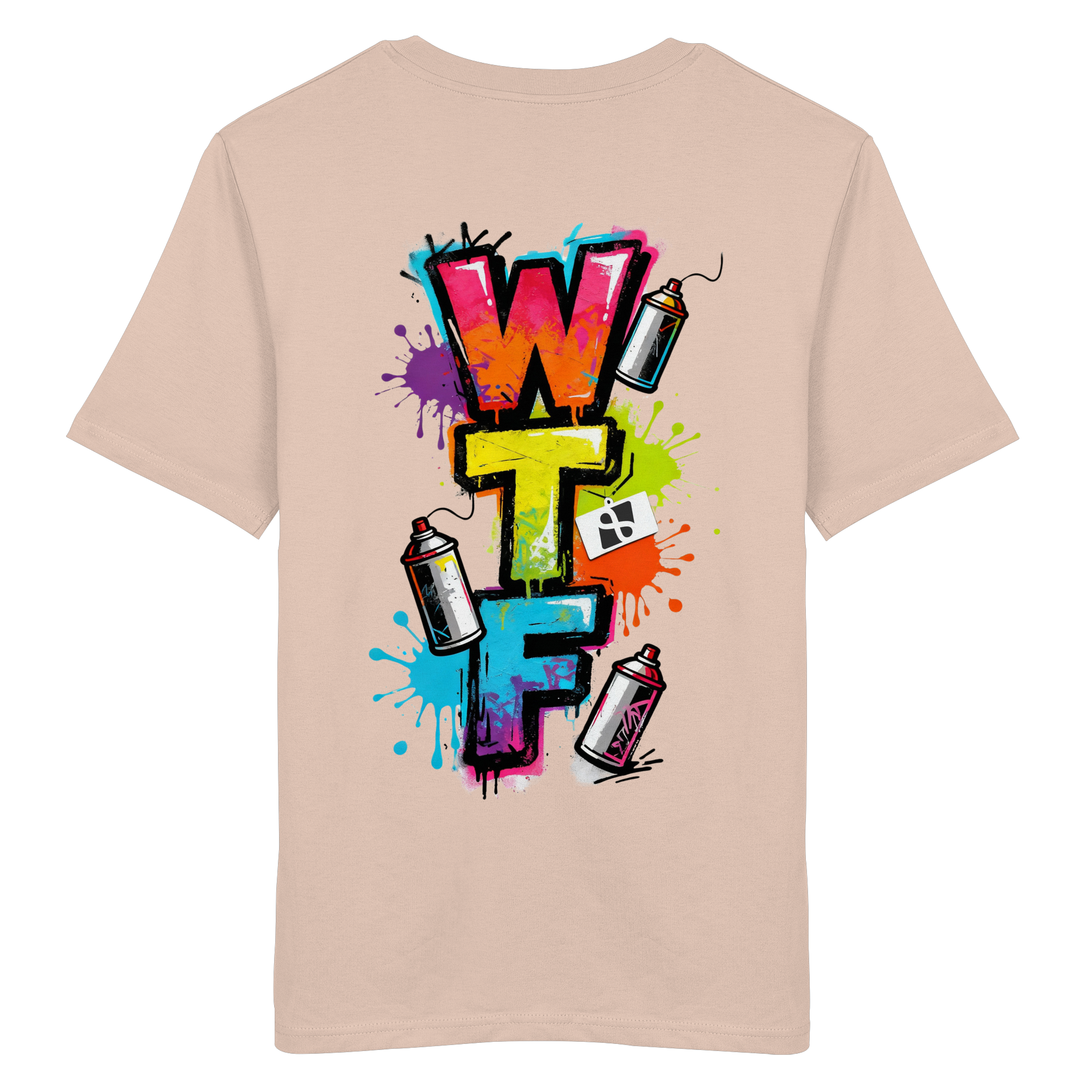WTF - "Wear The Fair" Print mit besticktem Emblem - Organic Shirt