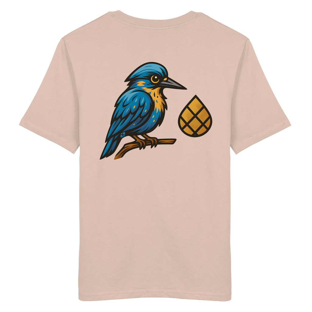 Tannenhäher mit Zirbelnuss + Emblem Stick - Organic Shirt