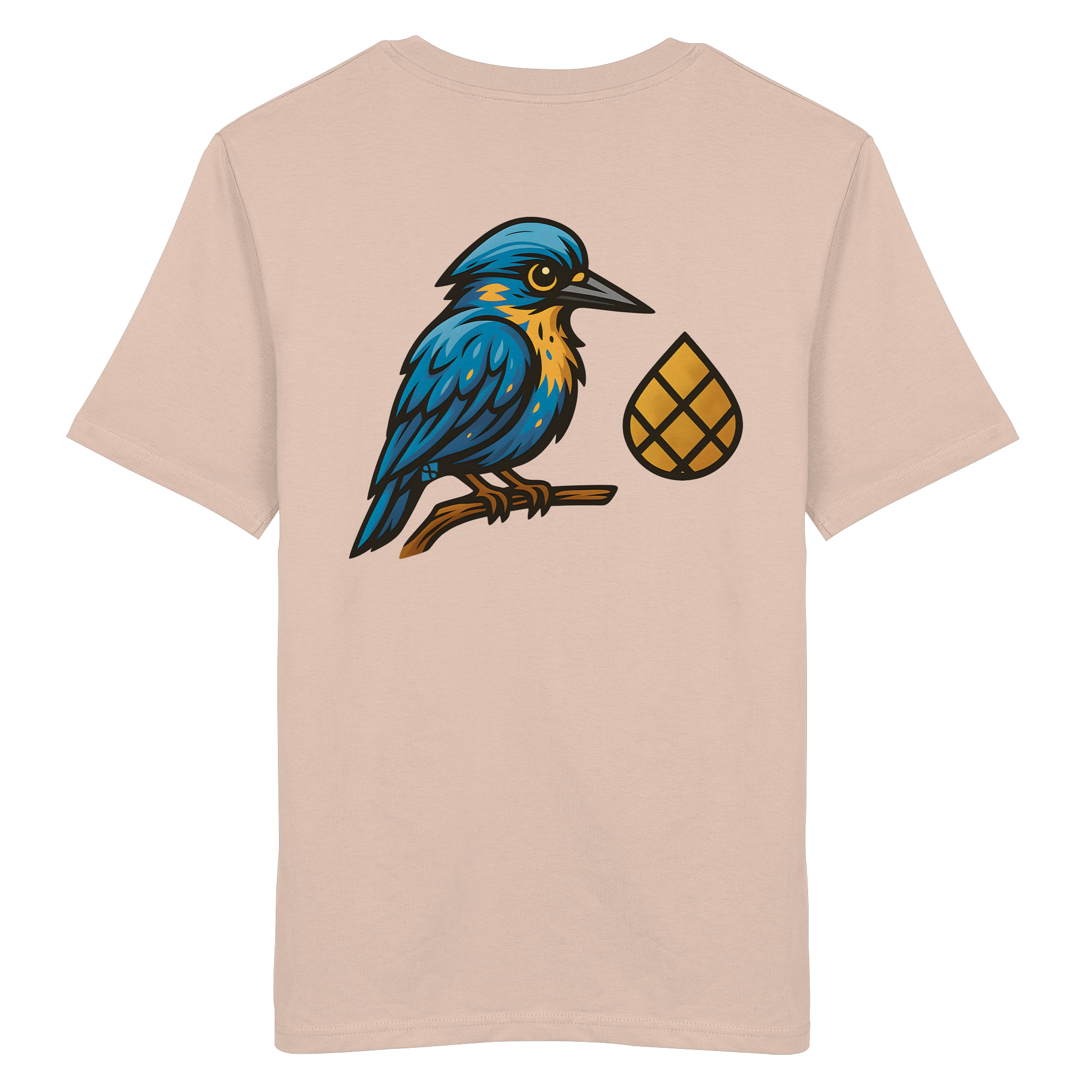 Tannenhäher mit Zirbelnuss + Emblem Stick - Organic Shirt