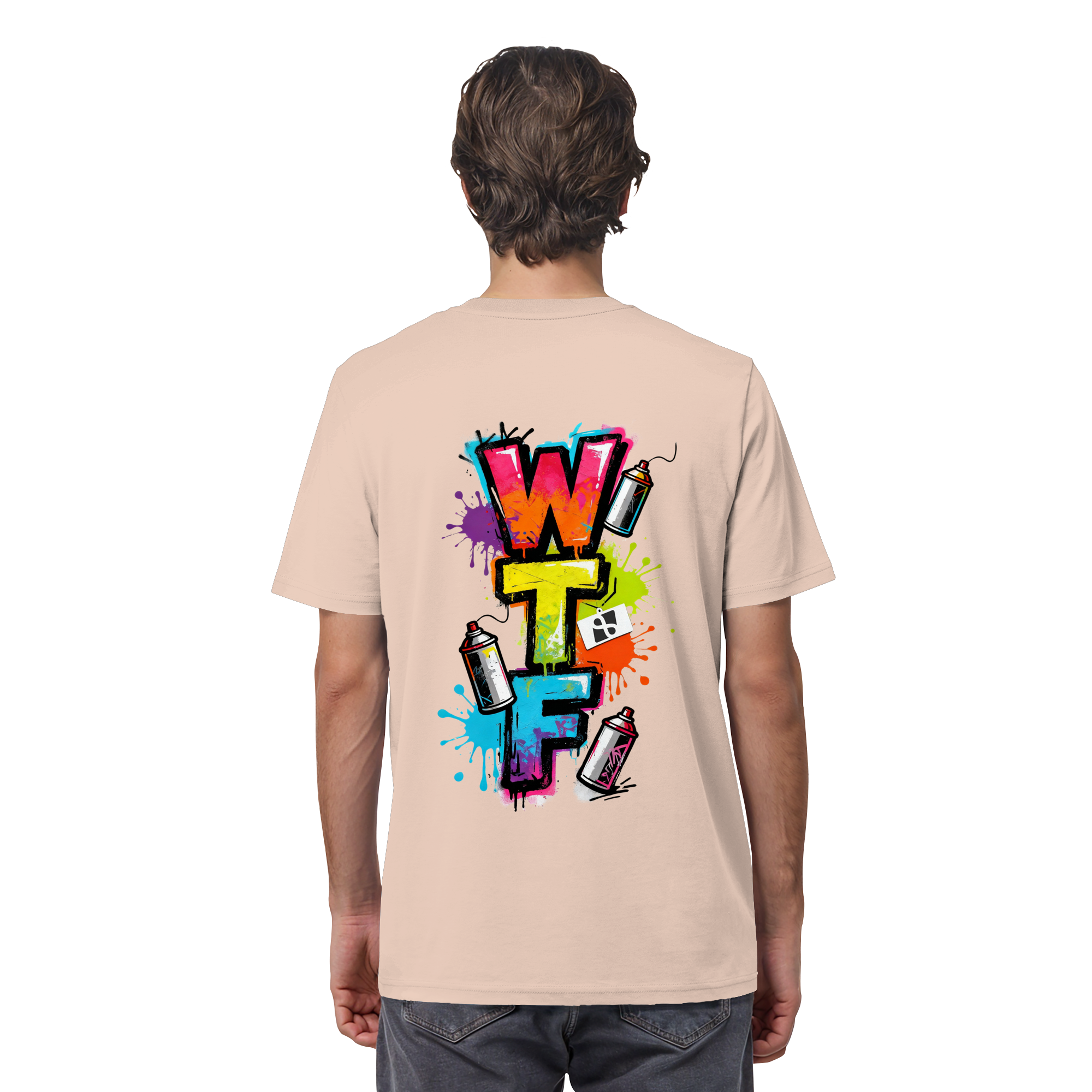 WTF - "Wear The Fair" Print mit besticktem Emblem - Organic Shirt