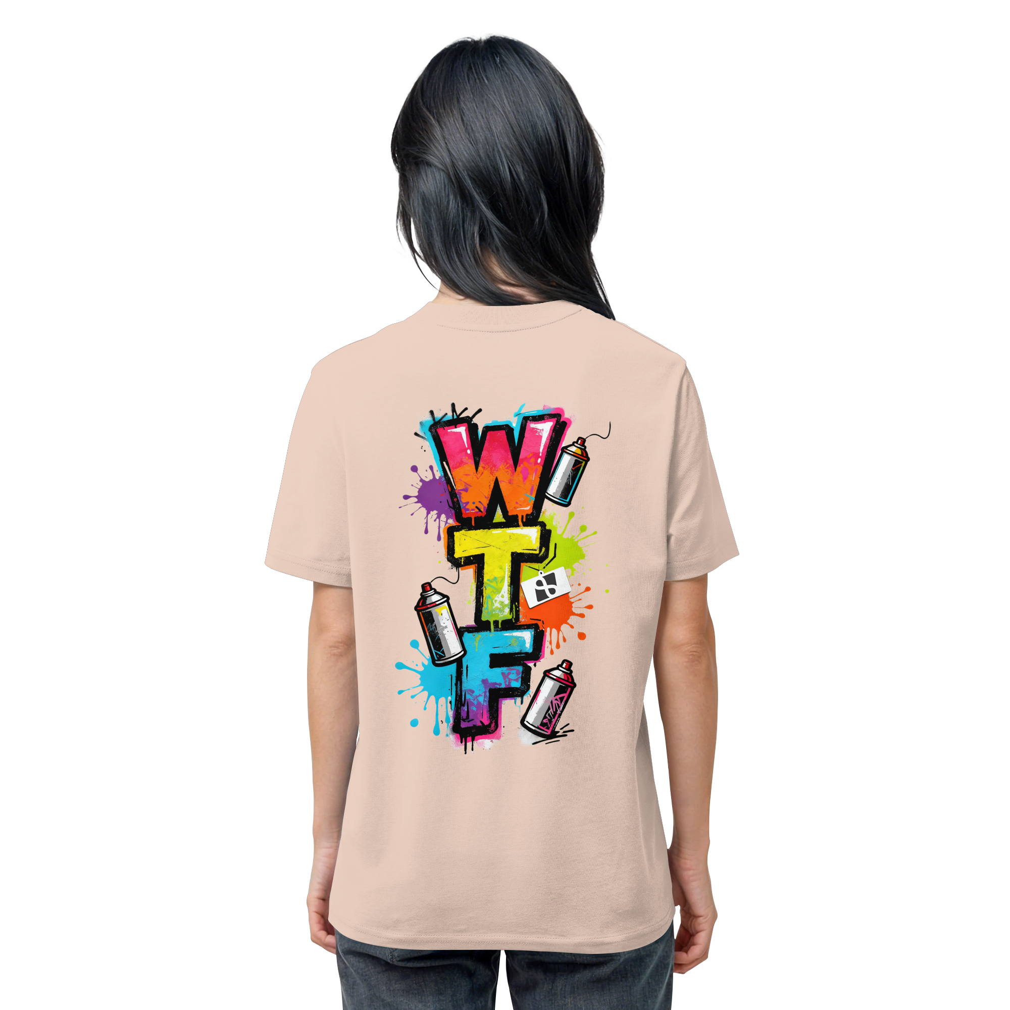 WTF - "Wear The Fair" Print mit besticktem Emblem - Organic Shirt