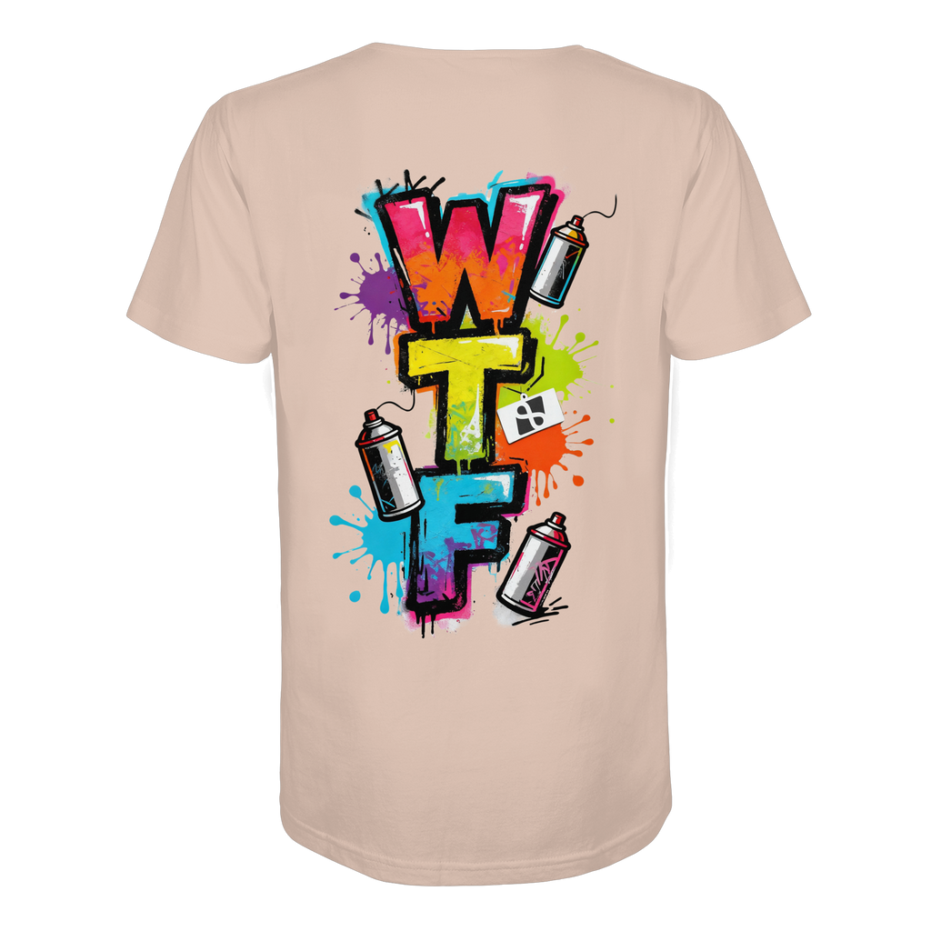 WTF - "Wear The Fair" Print mit besticktem Emblem - Organic Shirt