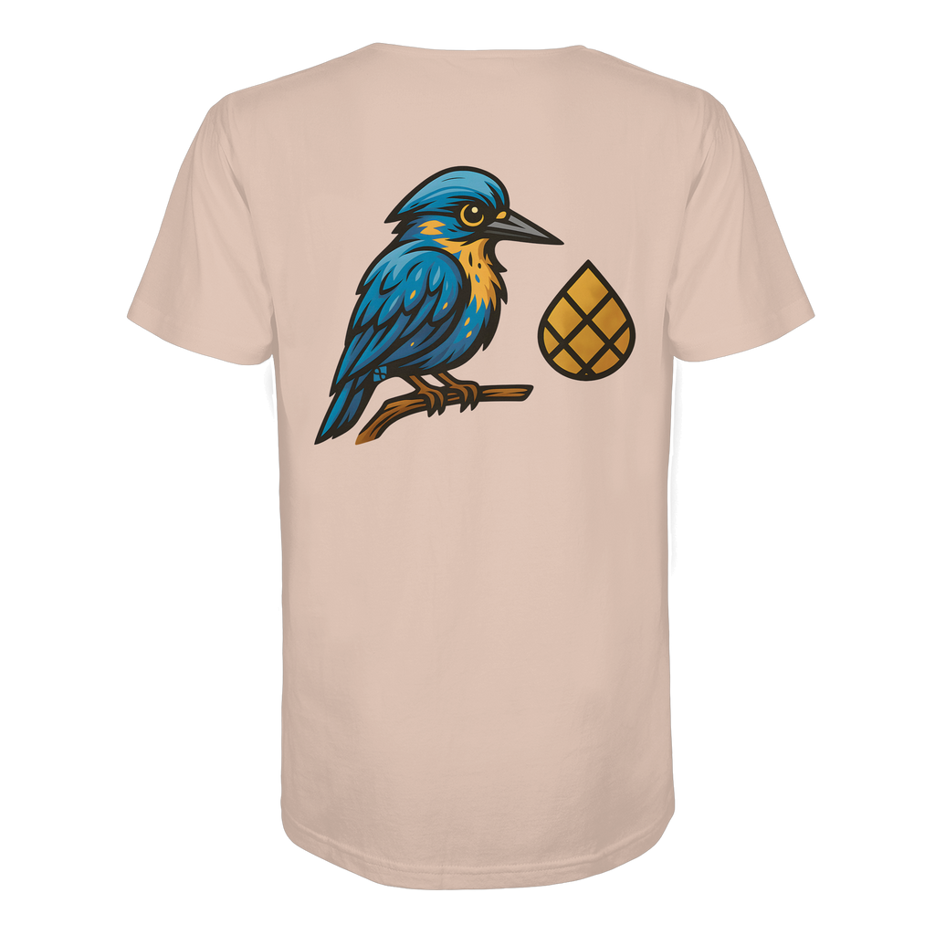 Tannenhäher mit Zirbelnuss + Emblem Stick - Organic Shirt