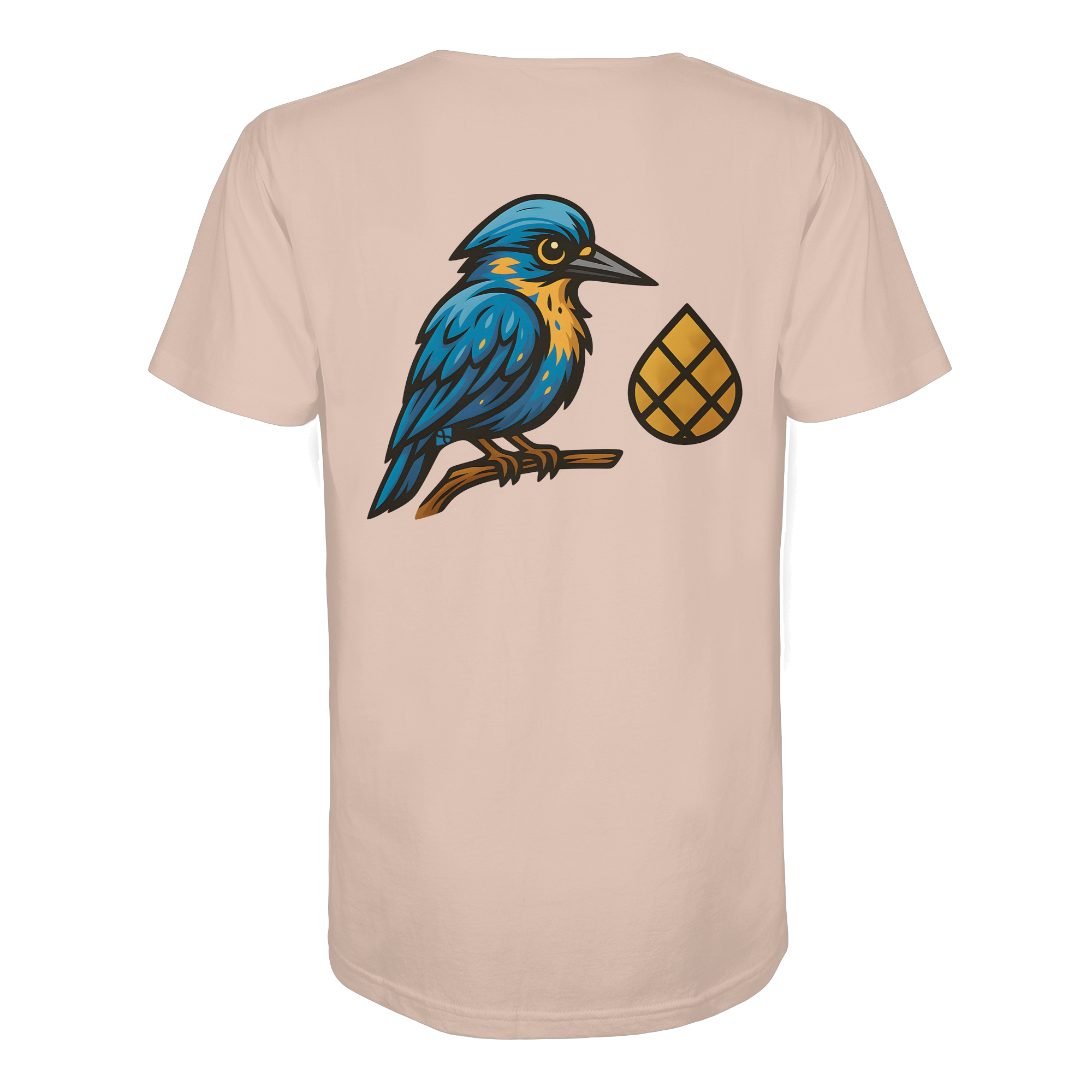 Tannenhäher mit Zirbelnuss + Emblem Stick - Organic Shirt