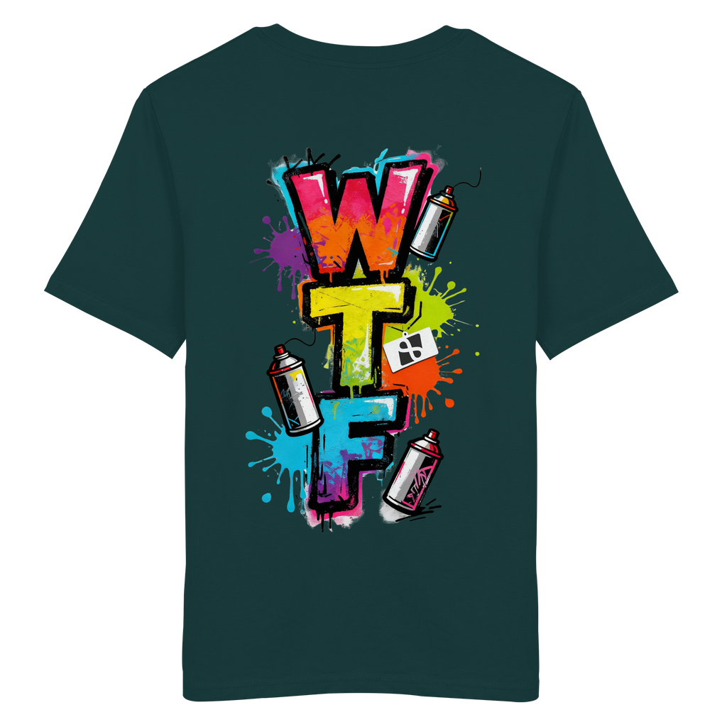 WTF - "Wear The Fair" Print mit besticktem Emblem - Organic Shirt