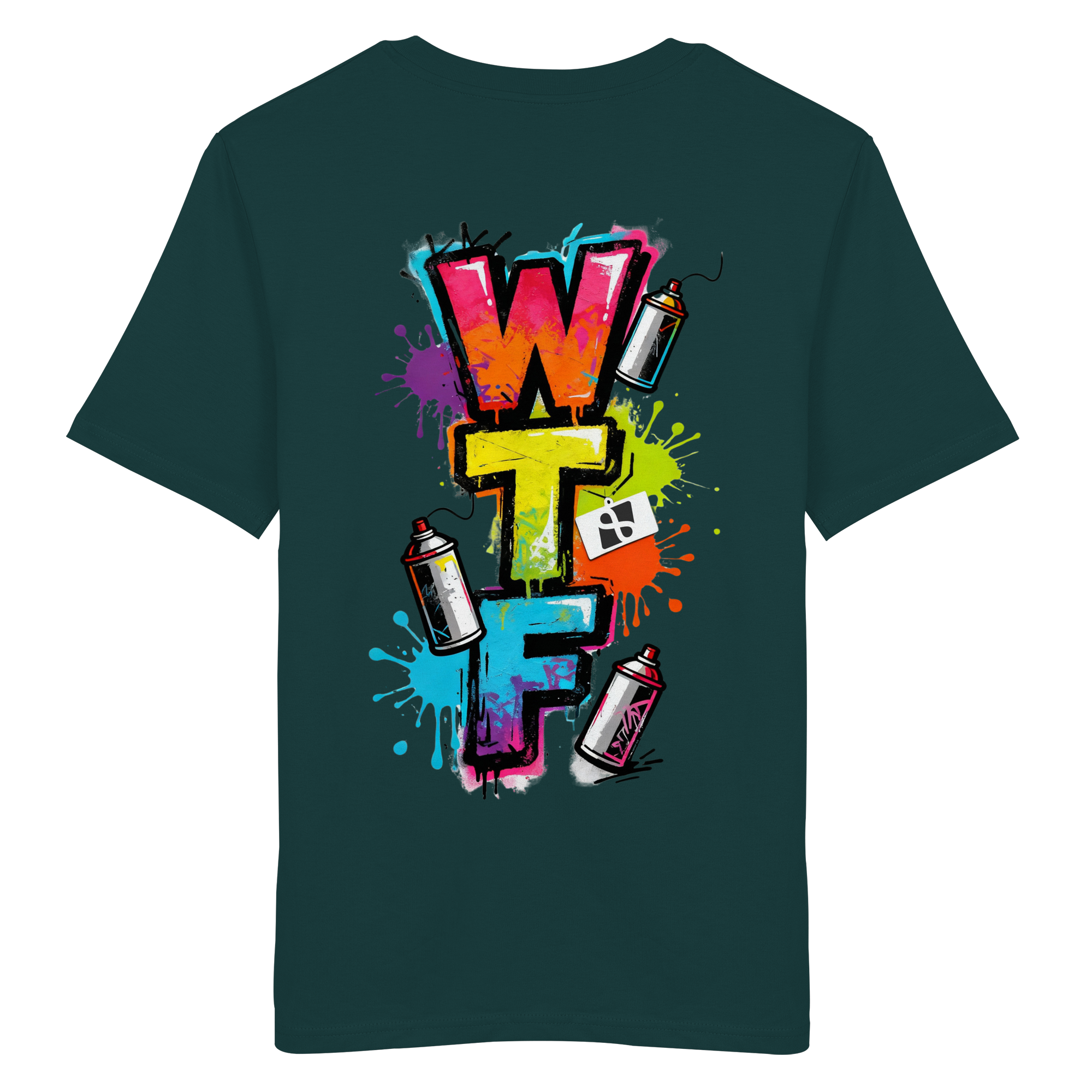 WTF - "Wear The Fair" Print mit besticktem Emblem - Organic Shirt