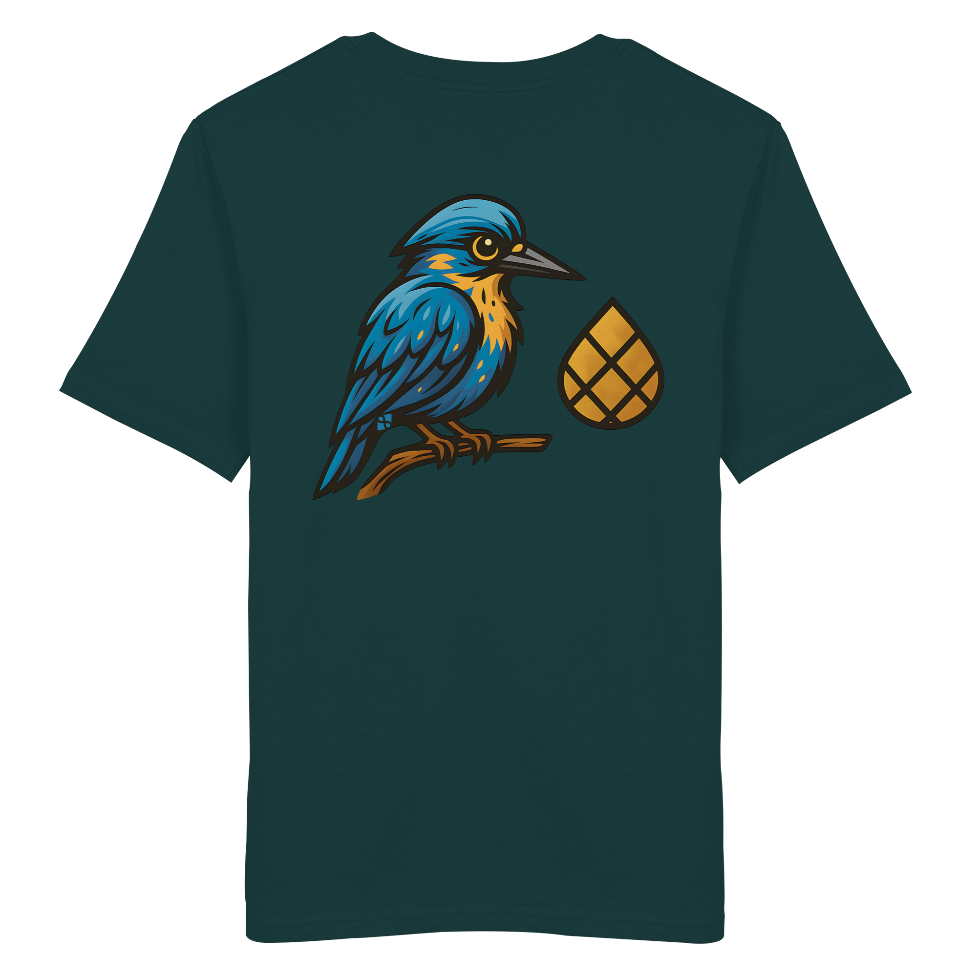 Tannenhäher mit Zirbelnuss + Emblem Stick - Organic Shirt