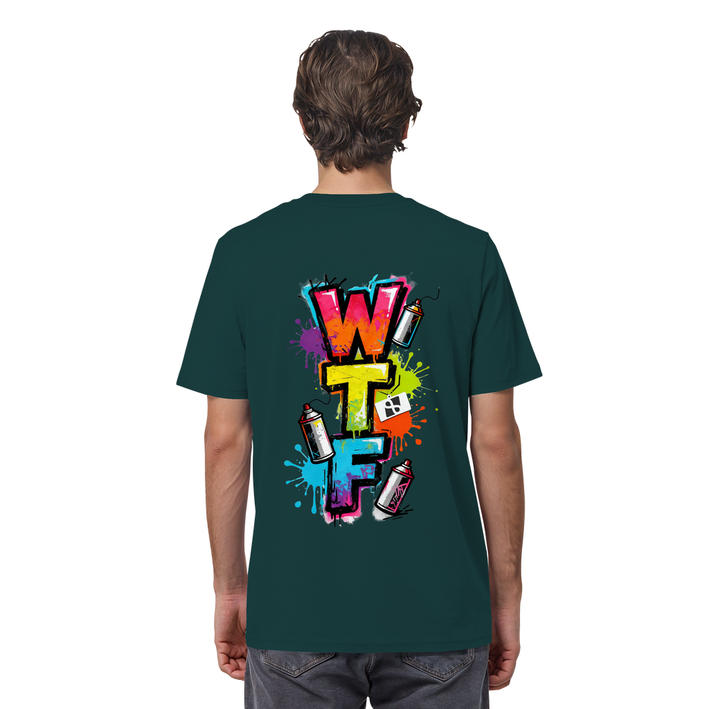 WTF - "Wear The Fair" Print mit besticktem Emblem - Organic Shirt